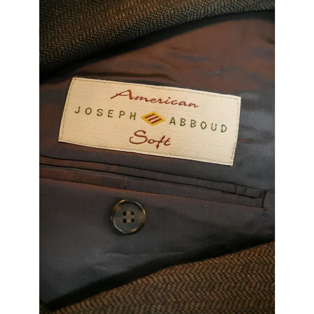 Joseph Abboud Suit 100% Wool 44 Jacket, 38x33 Pants
